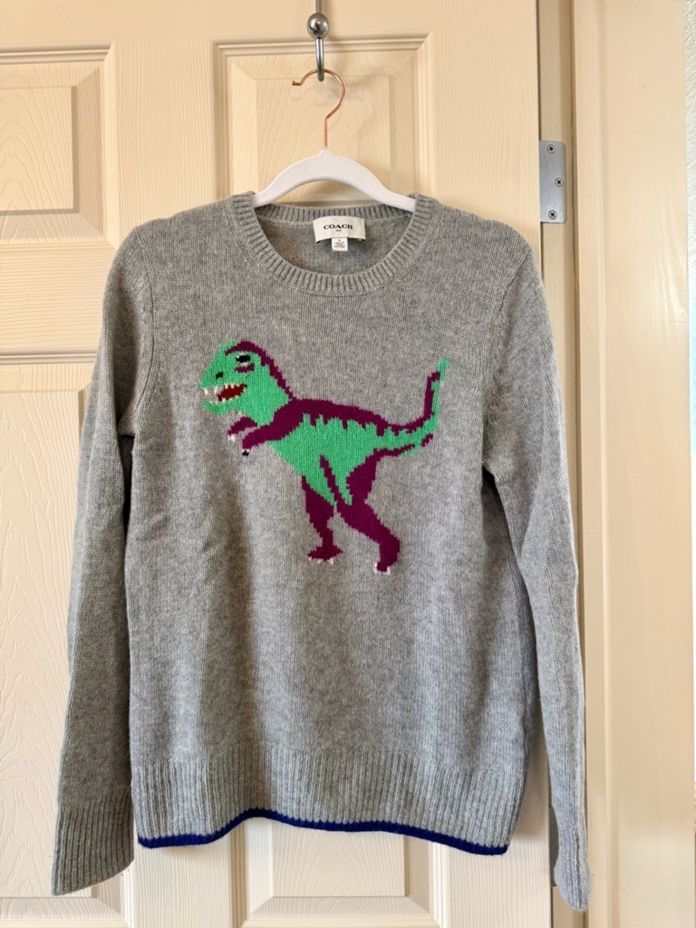 ❤️🦖 COACH 1941 💯 Cashmere Rexy Sweater❤️🦖 Size Small